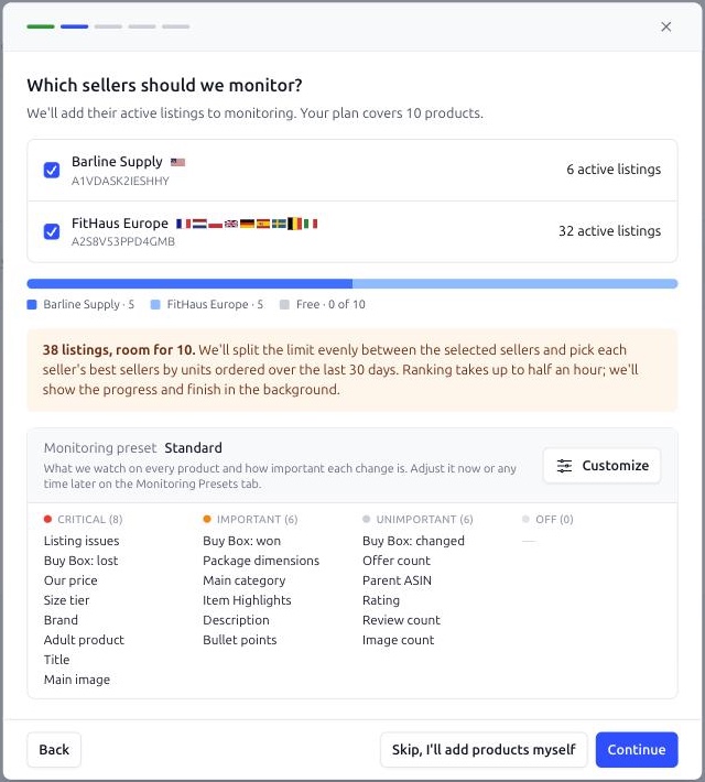 Smart Alerts. Wizard Sellers