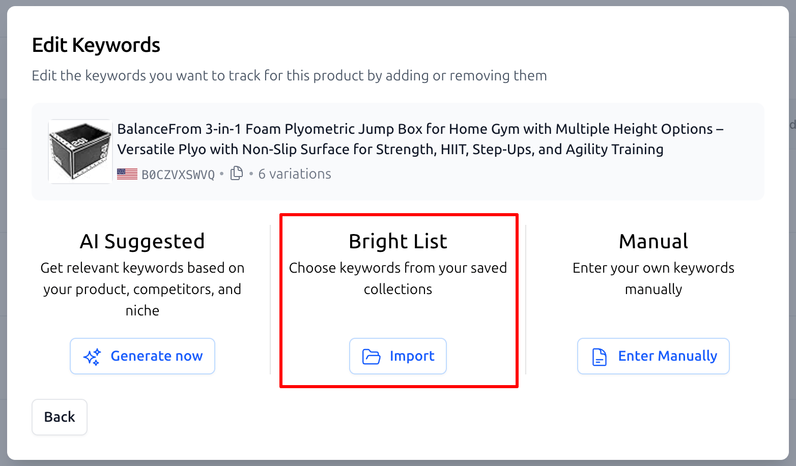 Rank Tracker Keywords