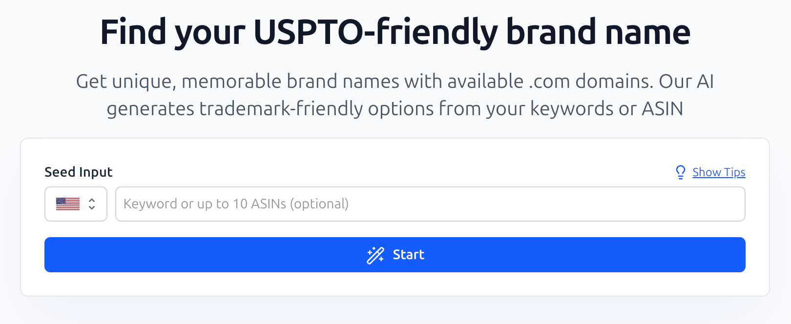 Brand Generator - Start