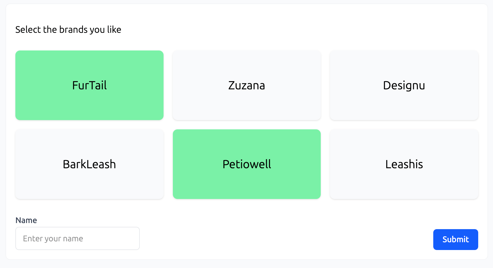 Brand Generator - Poll