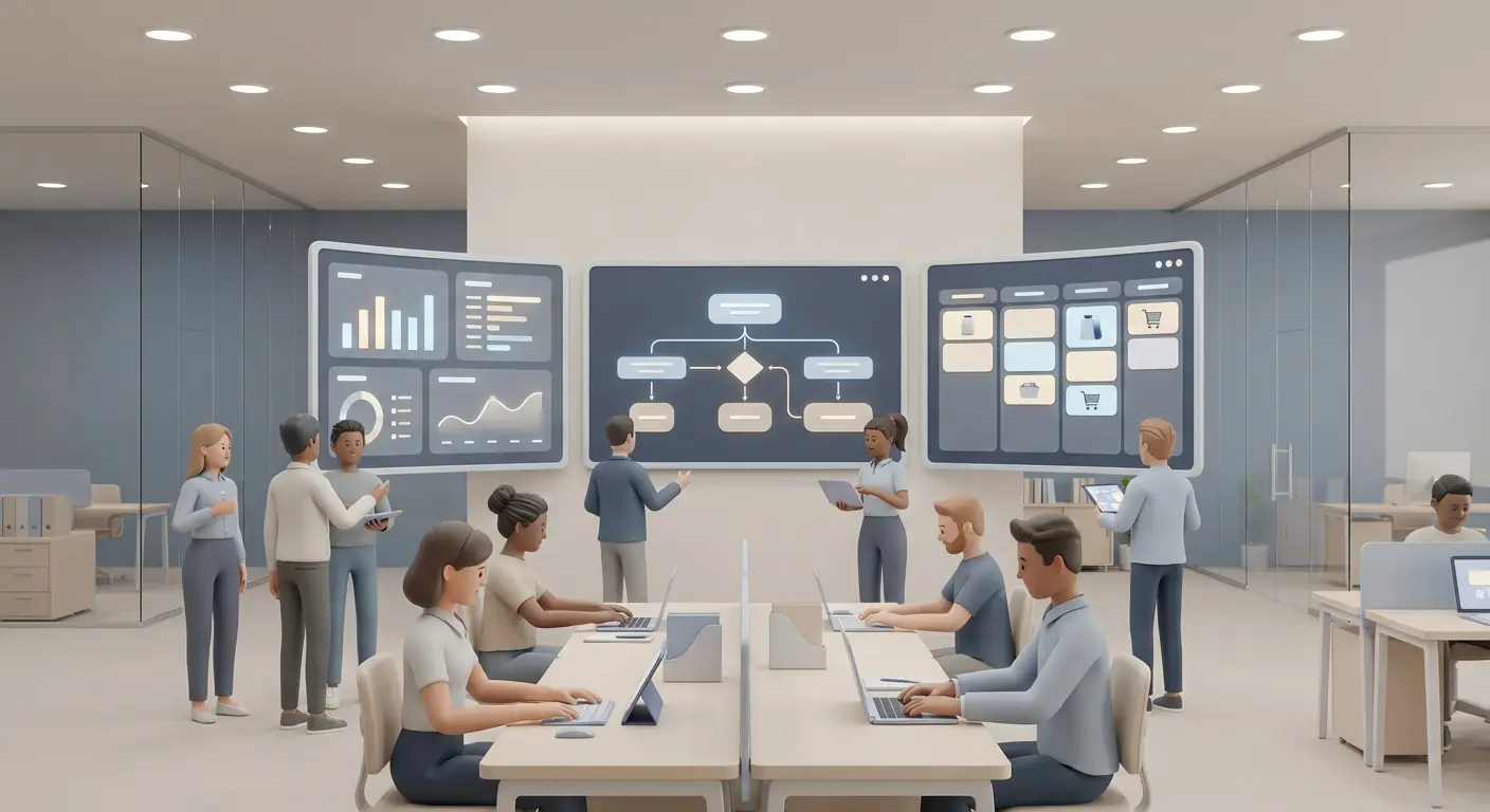 digital newsroom workspace