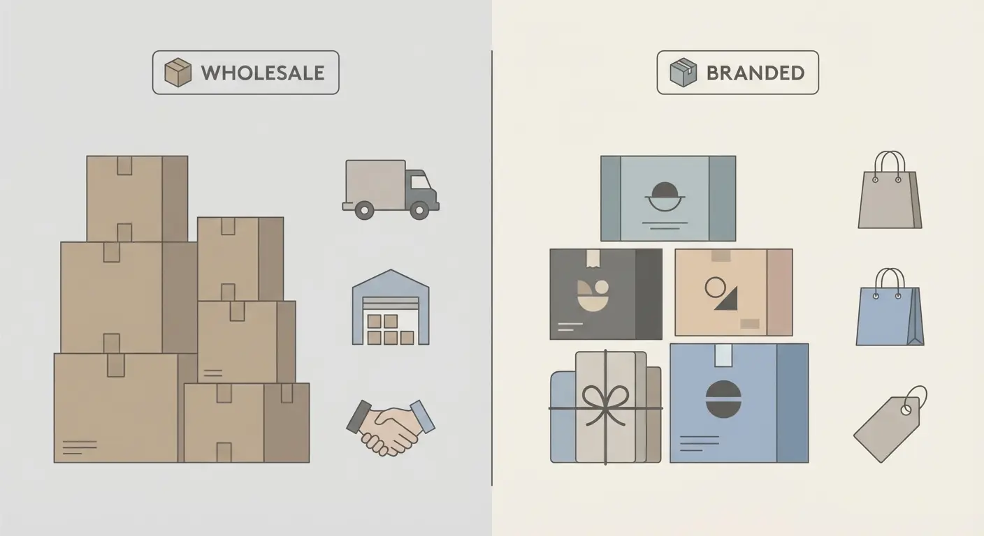 Wholesale and private label comparison