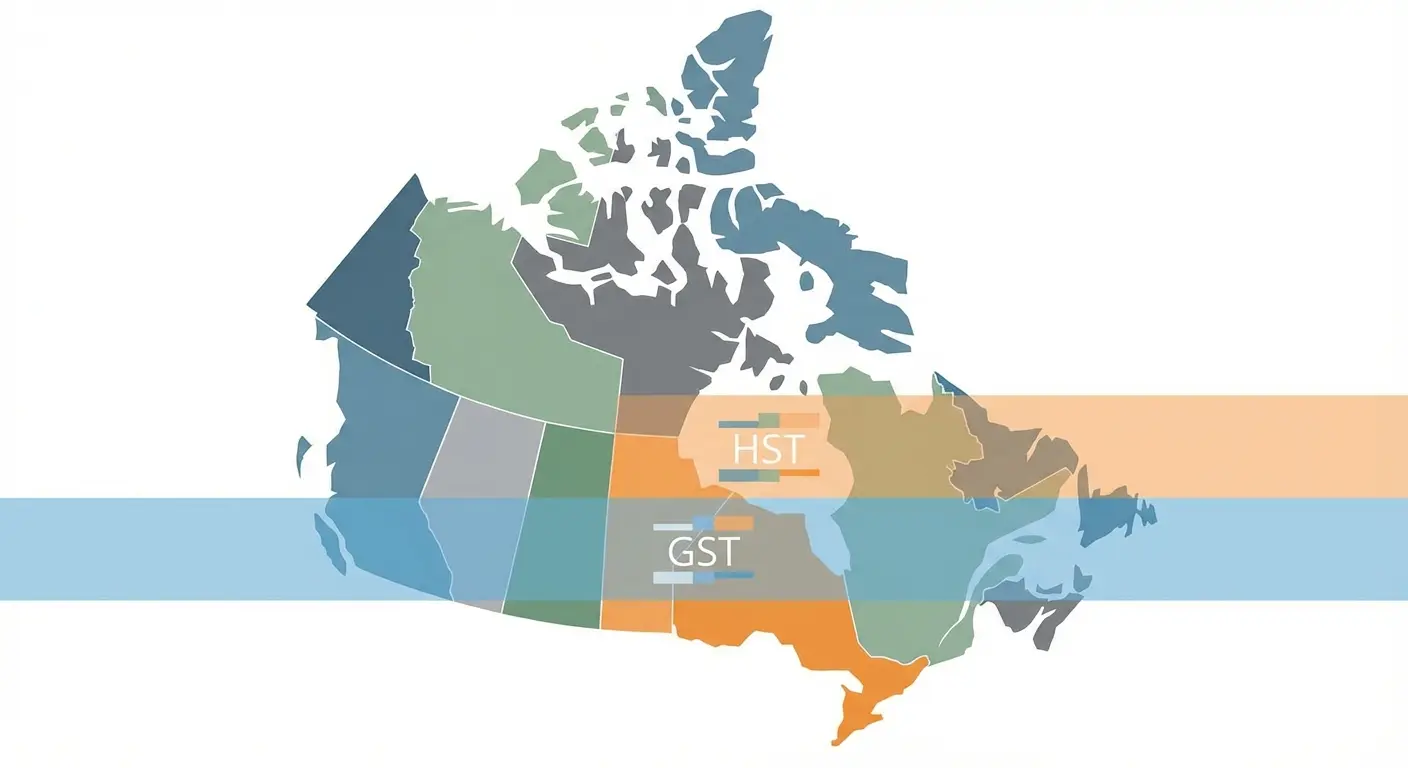Canada GST HST map