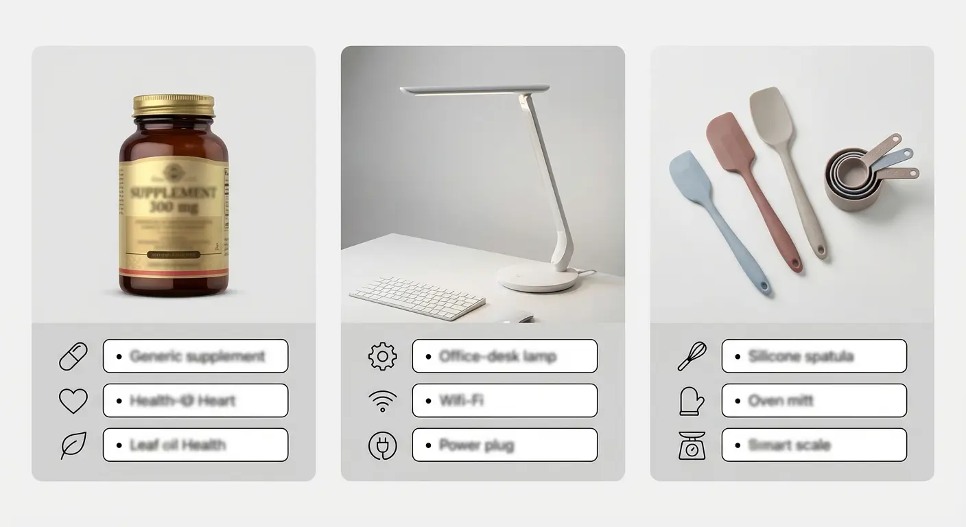 Product listing case examples