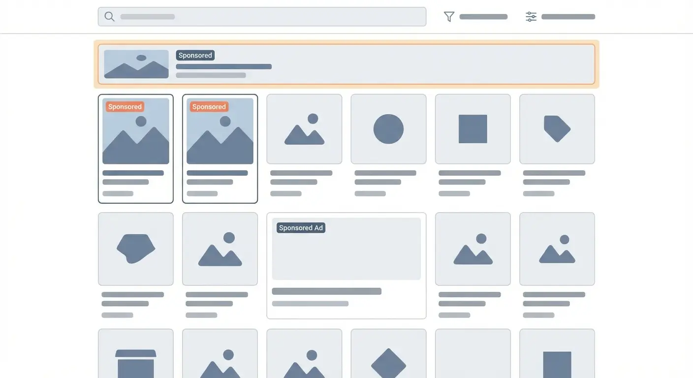 sponsored product placements