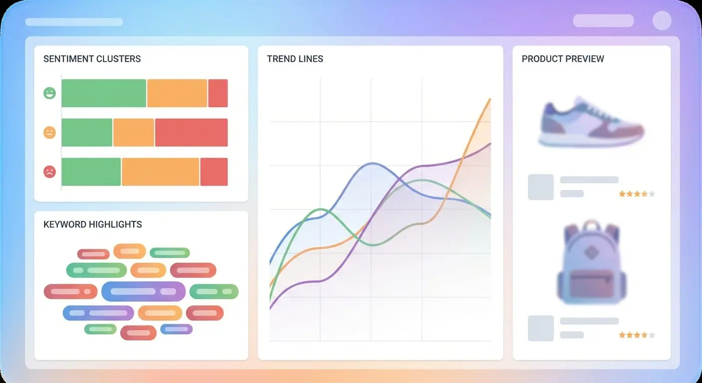 Review analytics dashboard