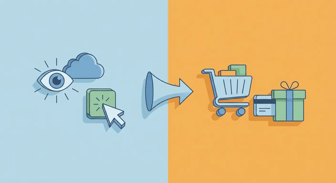 traffic vs conversion funnel