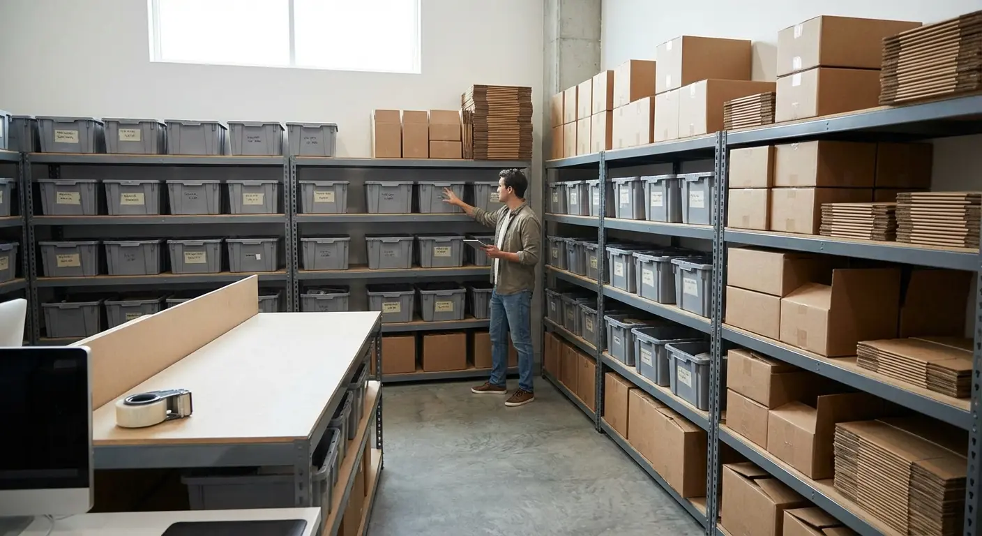 organized ecommerce warehouse