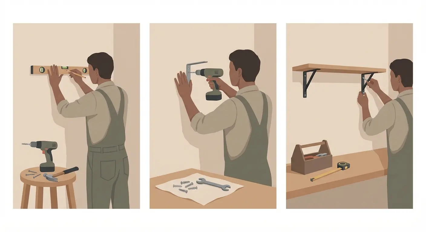 DIY fixture installation scene