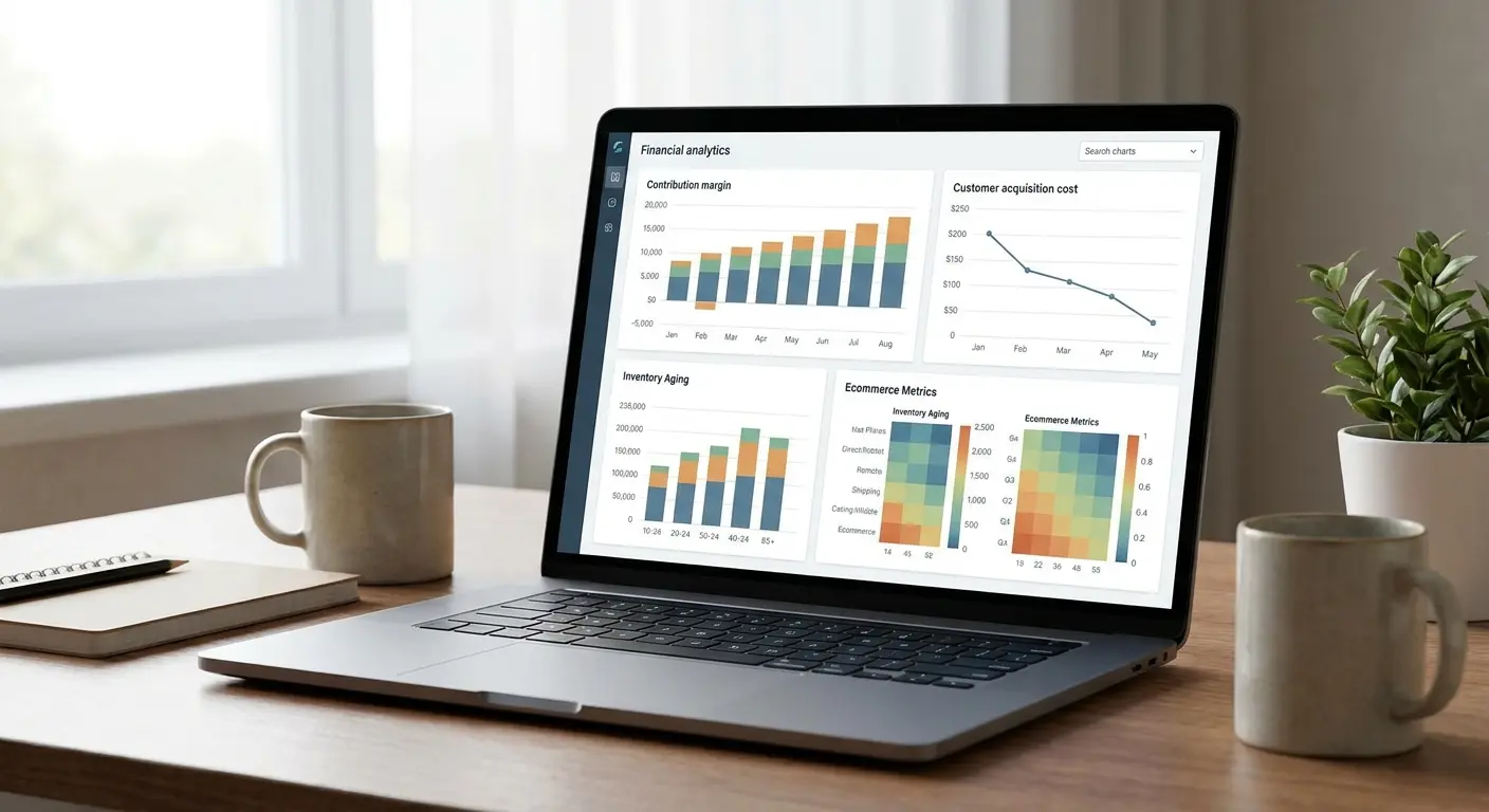 Ecommerce financial dashboard