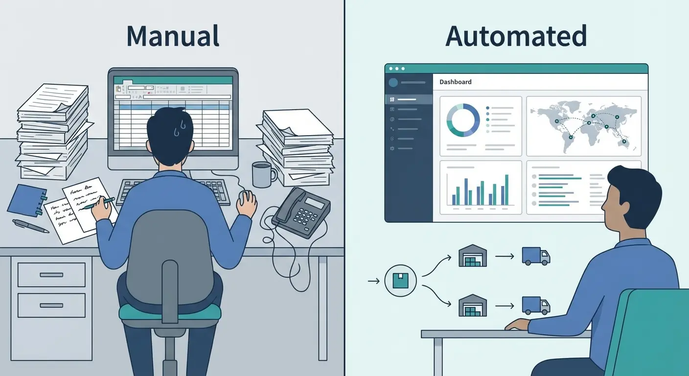 manual versus automated fulfillment