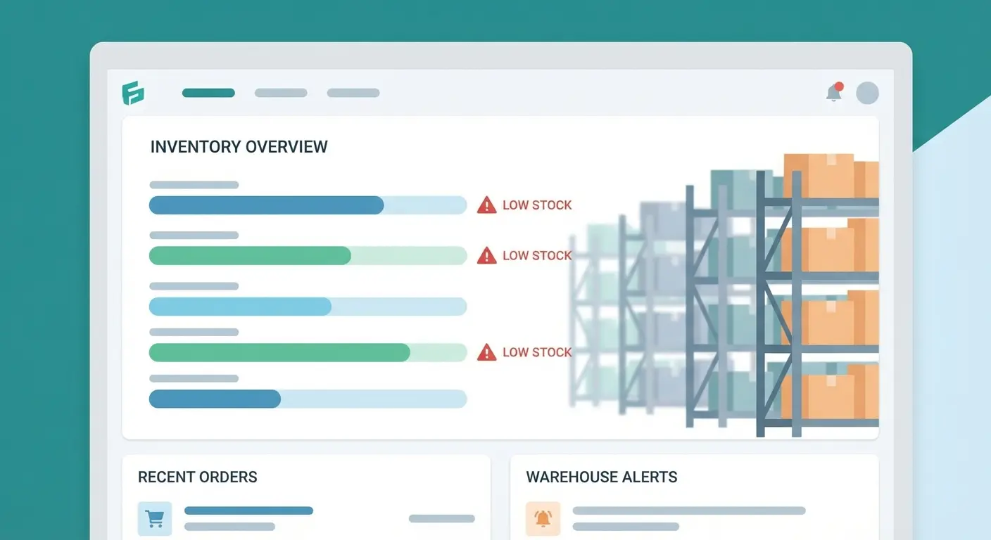 Inventory level dashboard