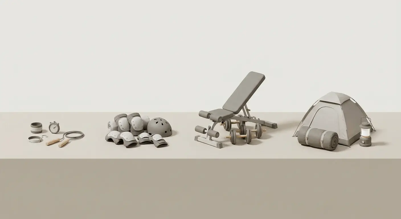 sports equipment categories