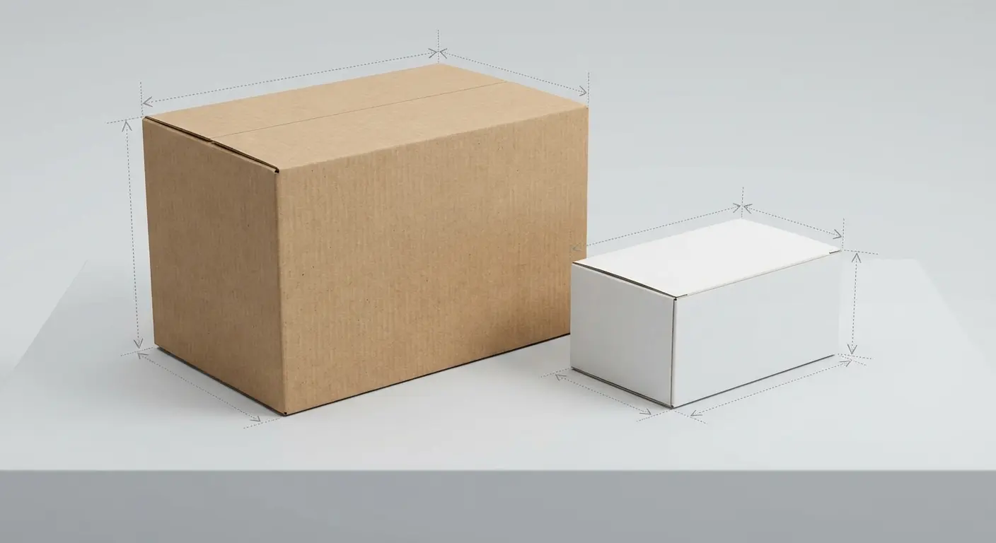 packaging size comparison