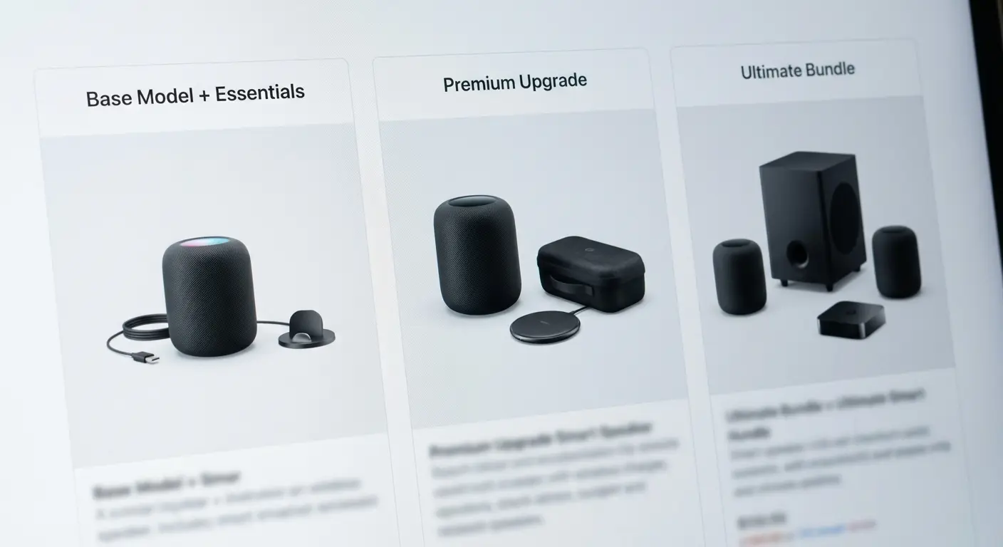 Cross-sell product layout