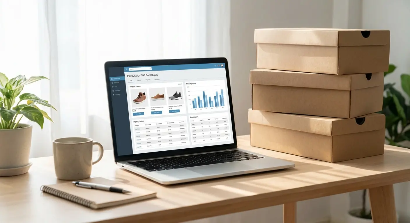 Amazon shoe seller workspace