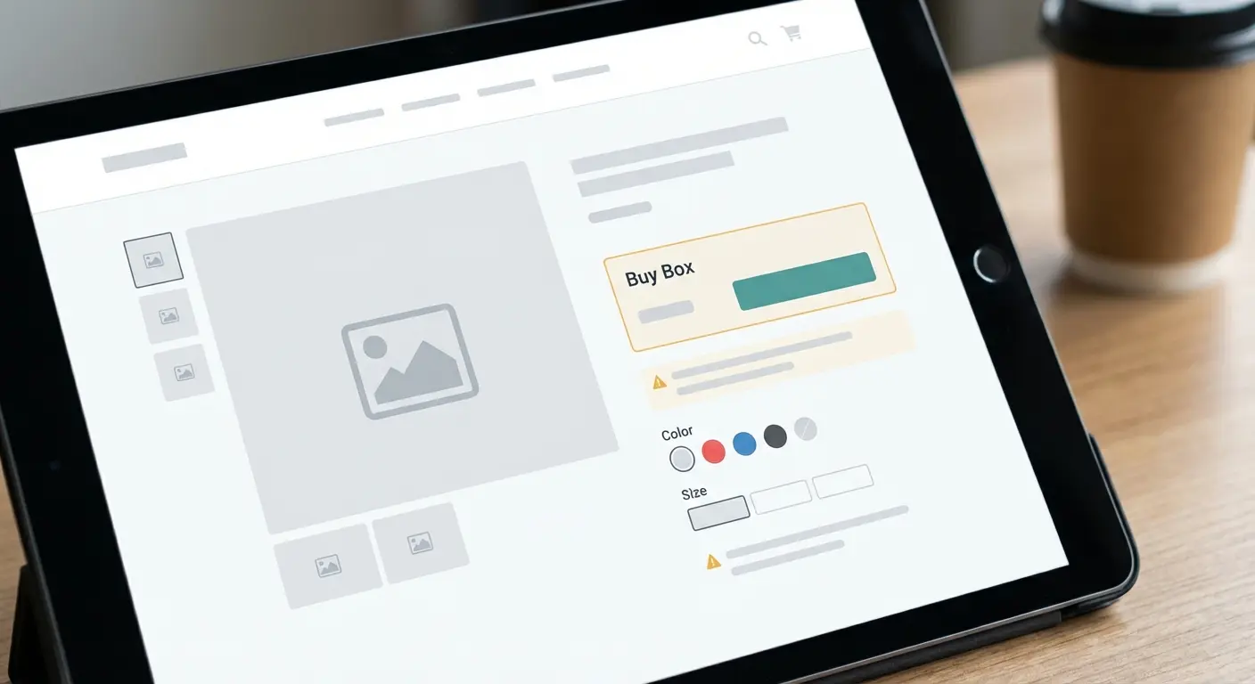 product detail page layout