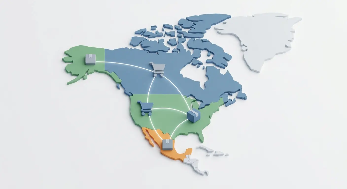 North America marketplace map
