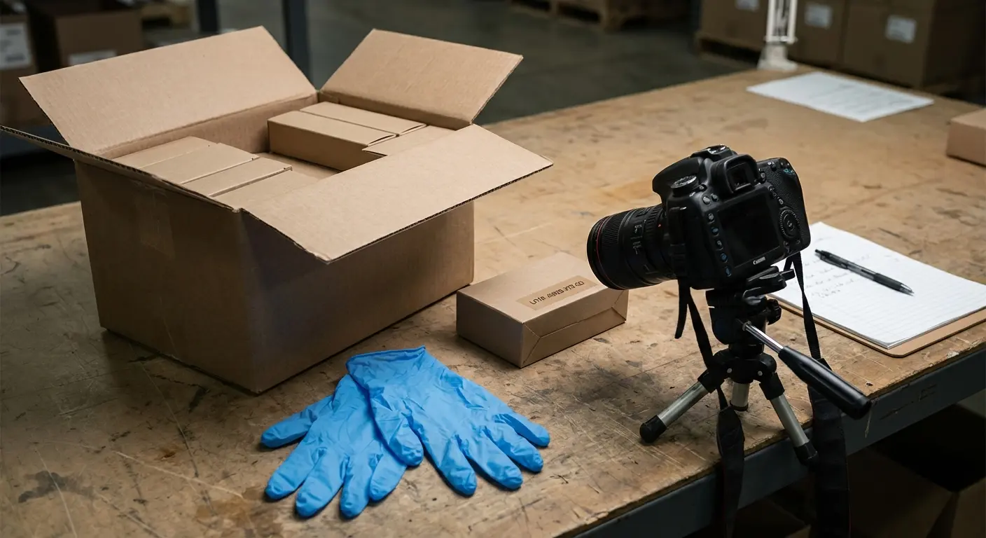 Test buy inspection setup