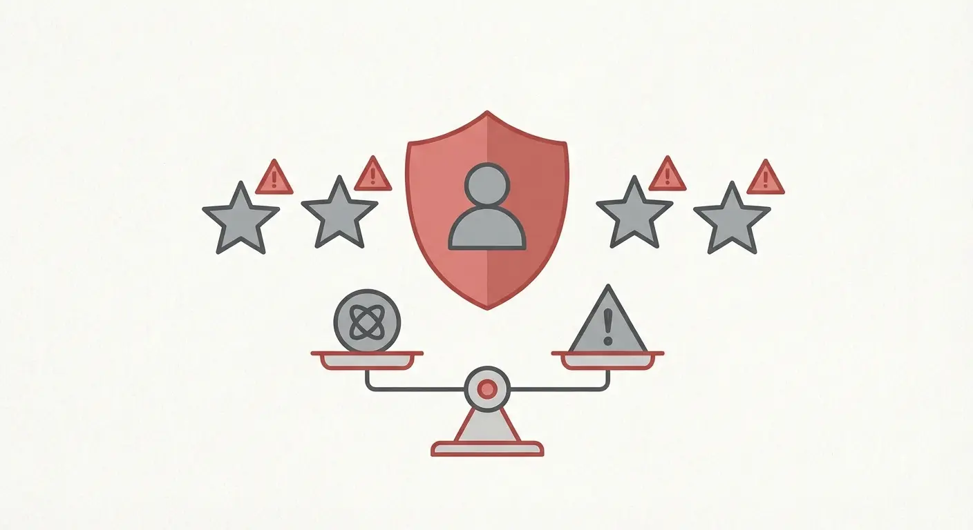 review policy warning symbols