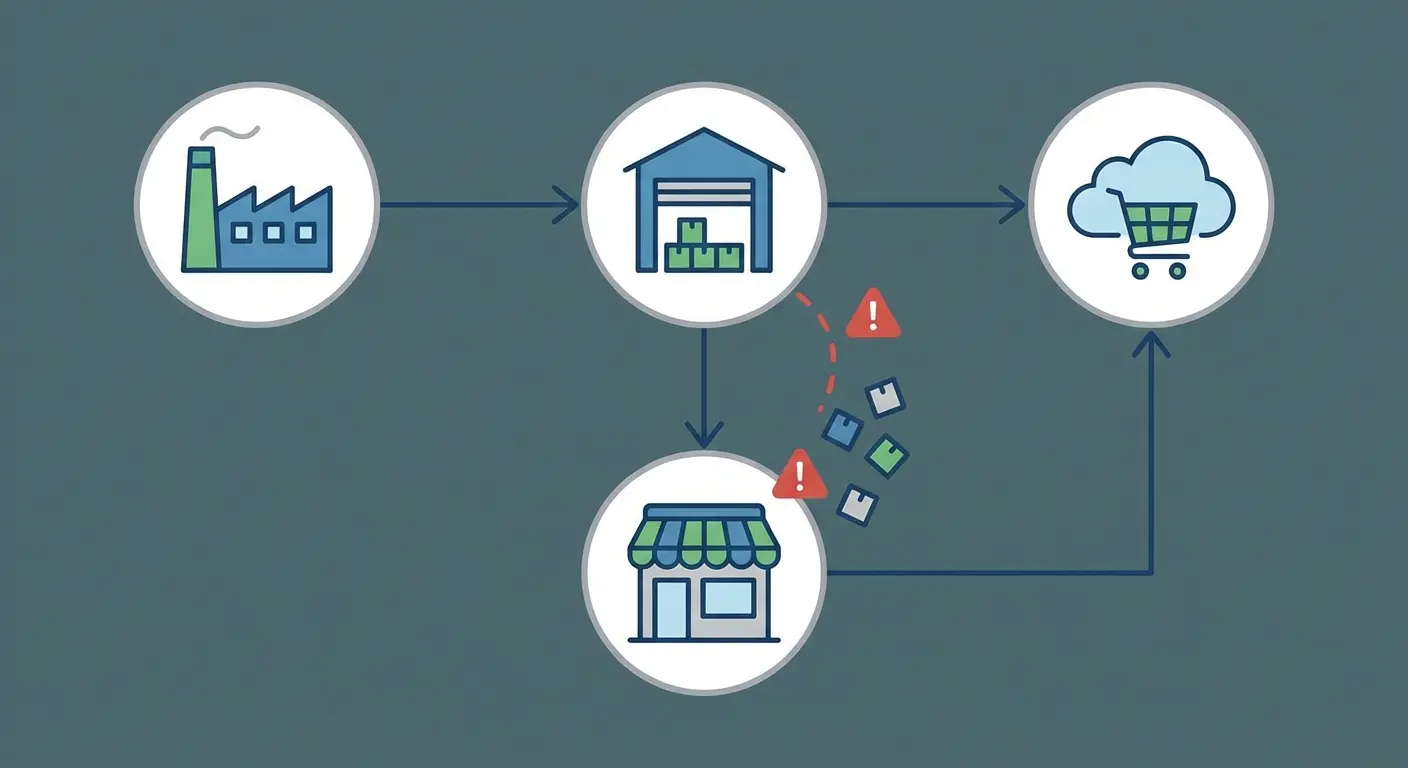 Supply chain leakage map