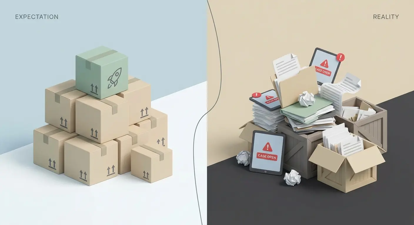 expectation reality contrast