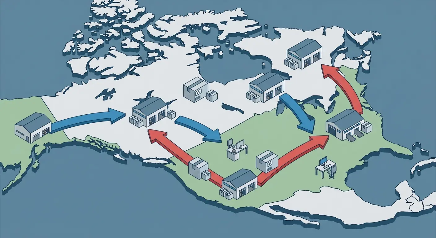 Cross-border inventory map