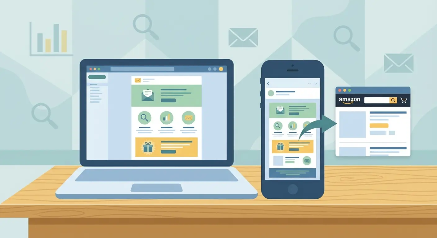 email to Amazon flow