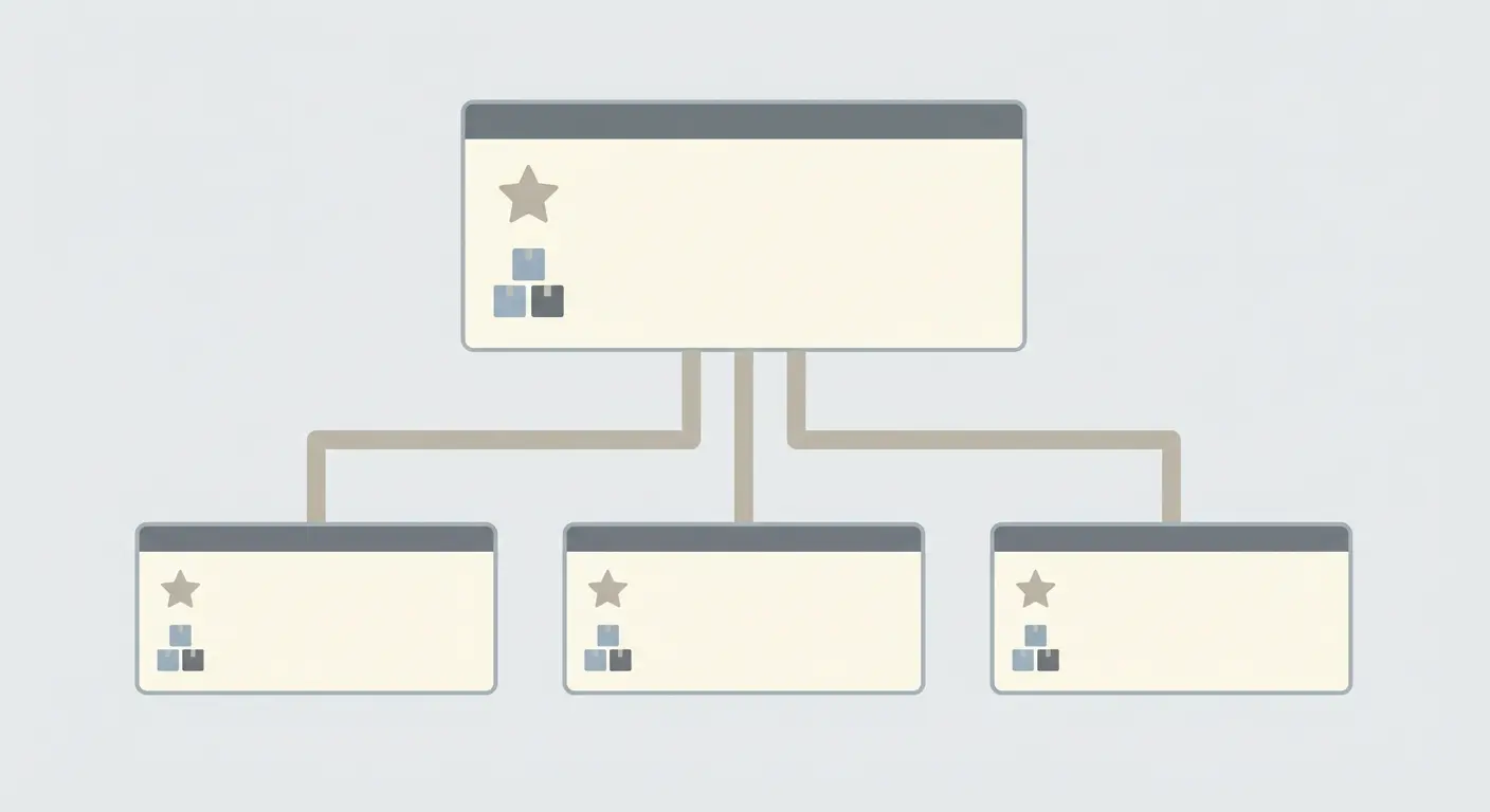 parent child variation tree