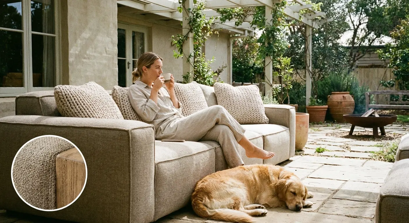 outdoor furniture scale context