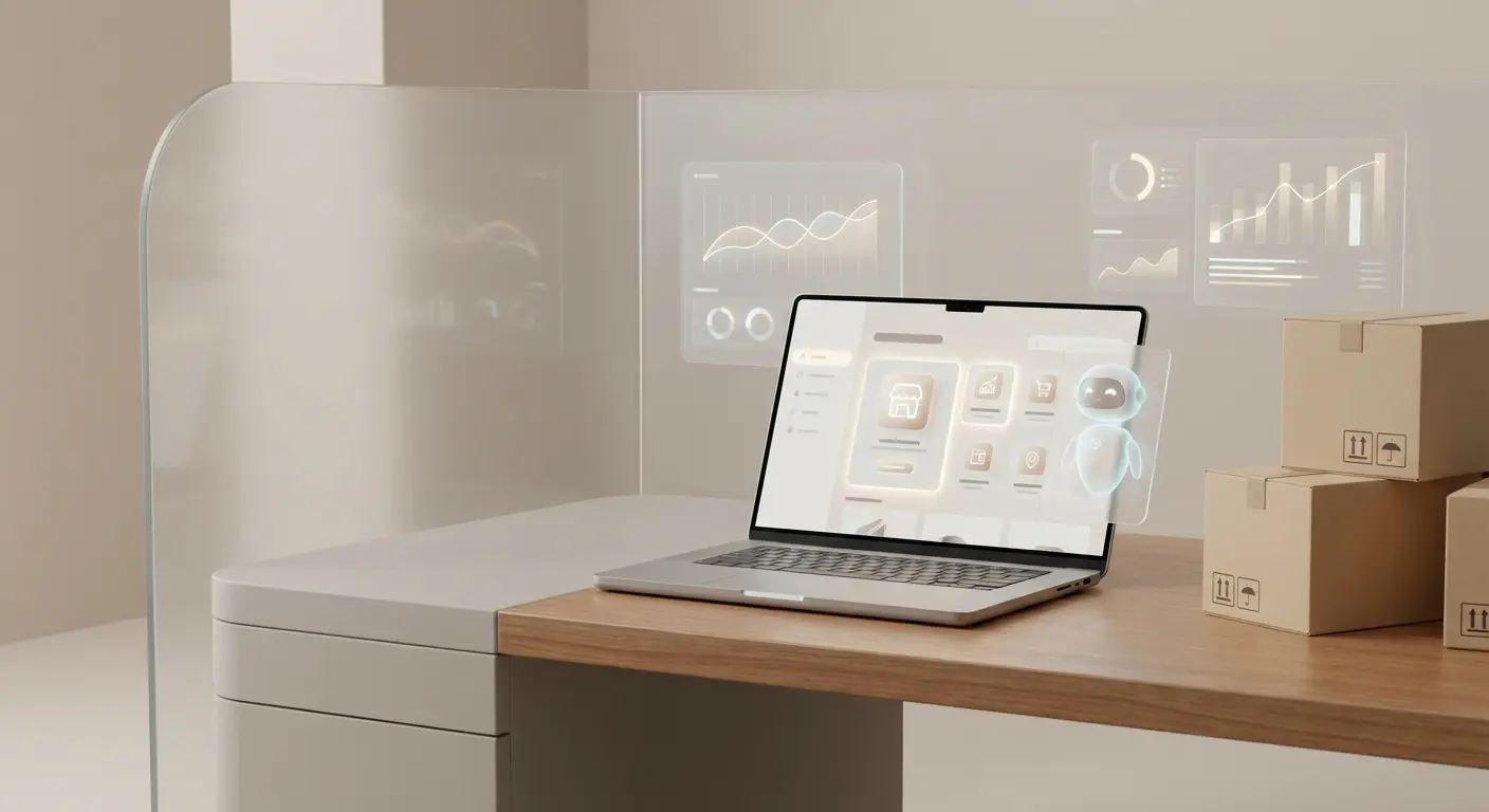 futuristic ecommerce dashboard