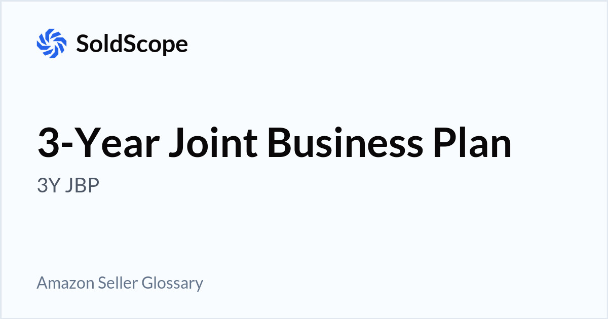 Amazon 3-Year Joint Business Plan (3Y JBP) Definition