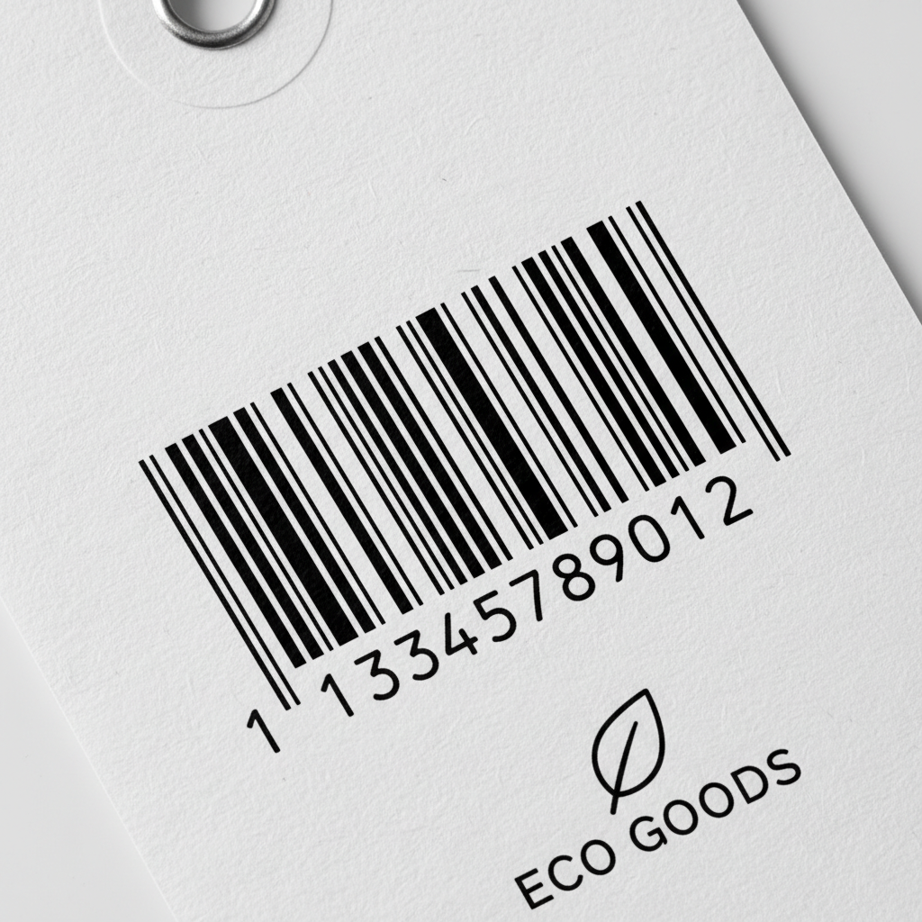 standard retail barcode label